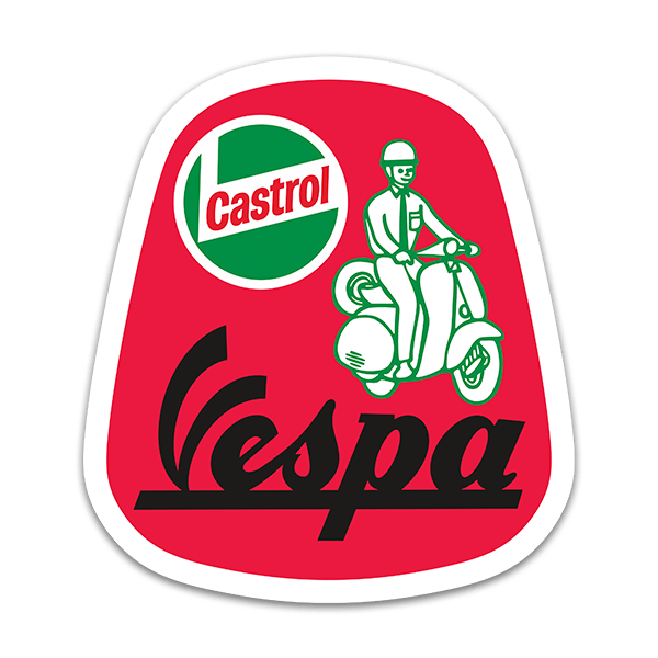 Pegatinas: Vespa Castrol II 0