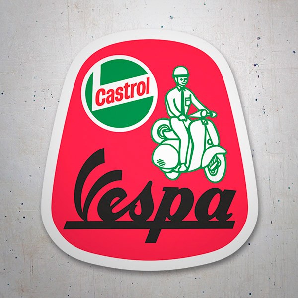 Pegatinas: Vespa Castrol II