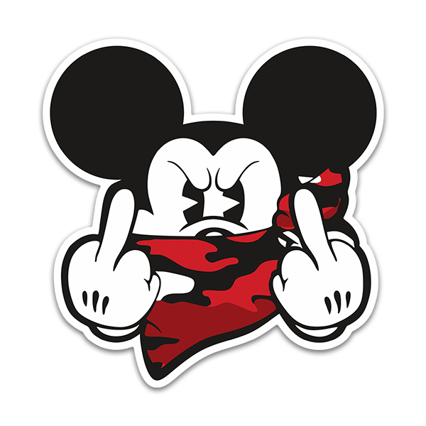 Pegatinas: Mickey Enfadado II 0