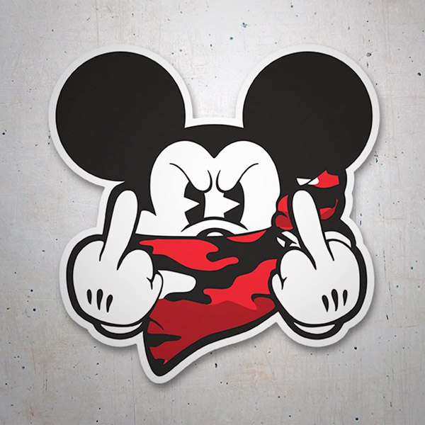 Pegatinas: Mickey Enfadado II