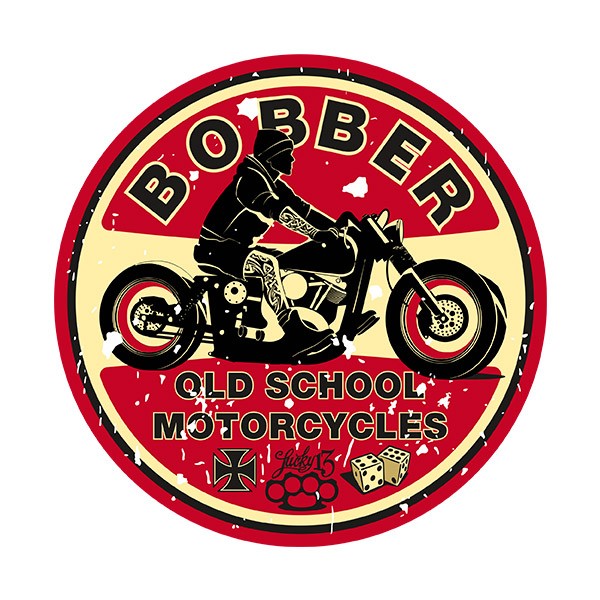 Pegatinas: Bobber Old School Motorcycles