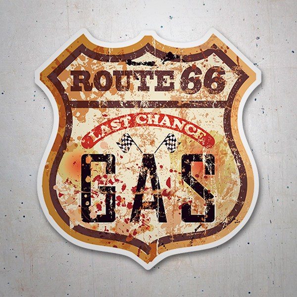 Pegatinas: Route 66 Gas