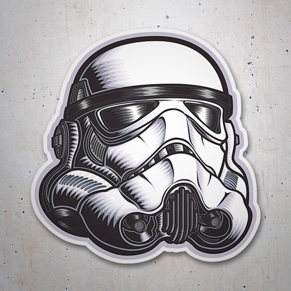 Pegatinas: Casco de Stormtrooper