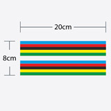 Pegatinas: Franjas Horizontales en Colores para Bicicleta 4