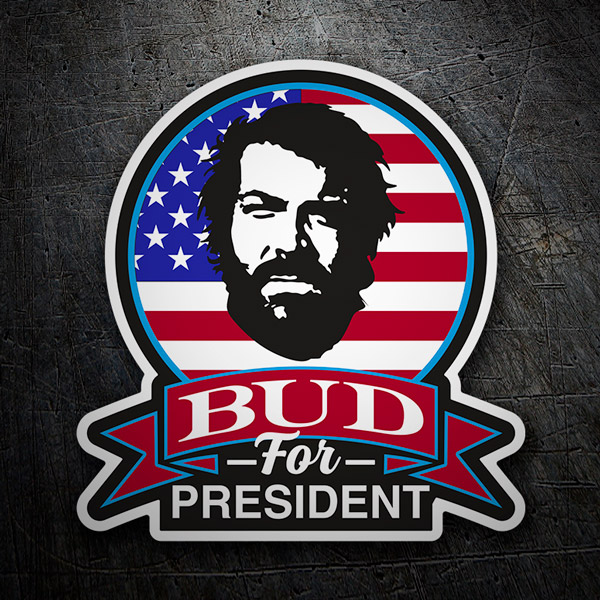 Pegatinas: Bud for President 1