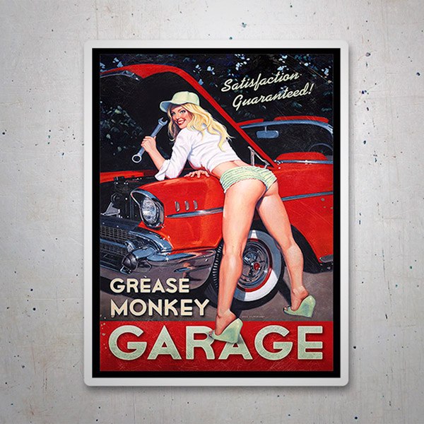 Pegatinas: Grease Monkey Garage