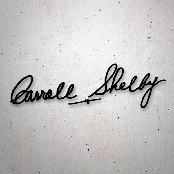 Pegatinas: Carroll Shelby Firma