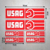 Pegatinas: Set 6X Usag 3