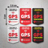 Pegatinas: Set 6X Seguridad por GPS de bici 3
