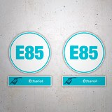 Vinilos autocaravanas: Set 2X E85 Ethanol 3