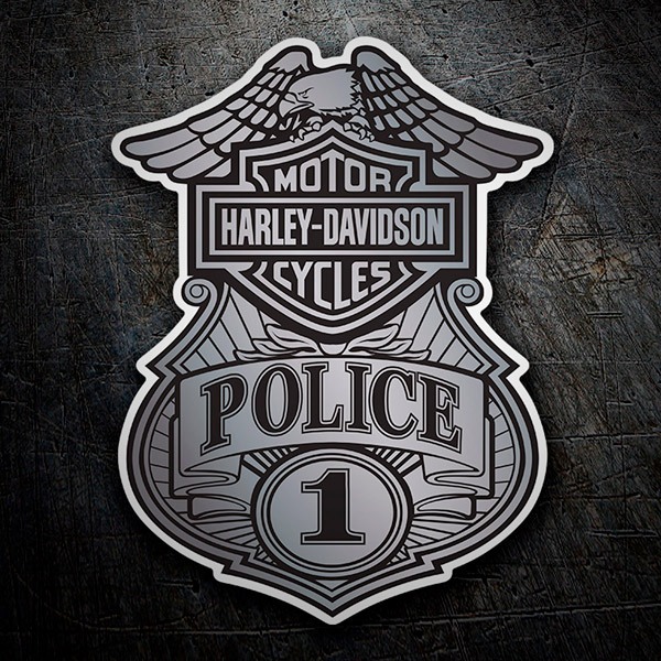 Pegatinas: Police Harley-Davidson