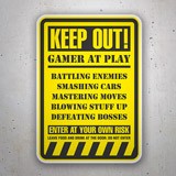 Pegatinas: Keep Out! Gamer at Play II 3