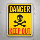 Pegatinas: Danger Keep Out II 3