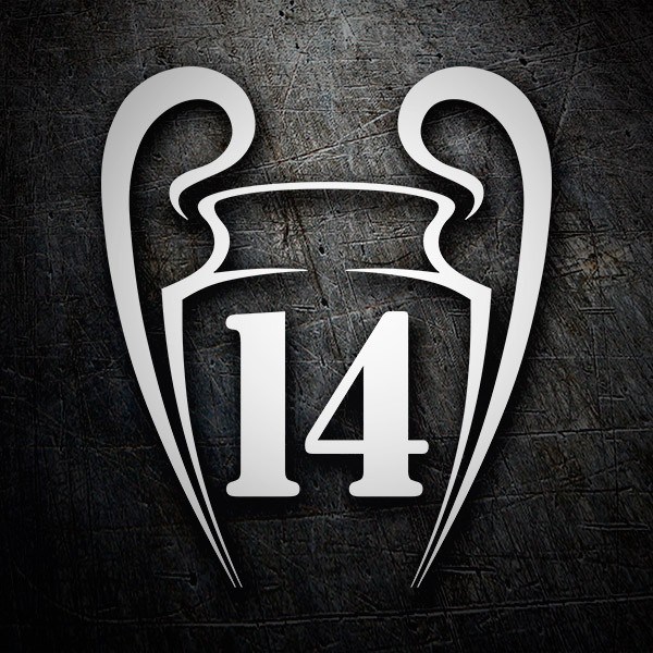 Pegatinas: Real Madrid 14 Champions League