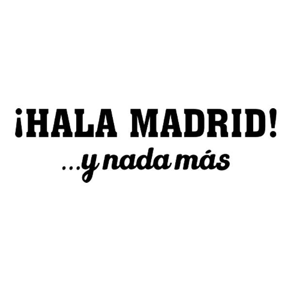 Pegatinas: Hala Madrid, Himno