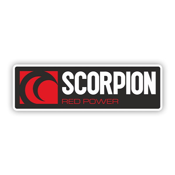 Pegatinas: Scorpion red power