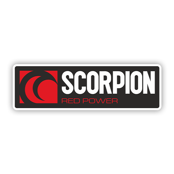 Pegatinas: Scorpion red power 0