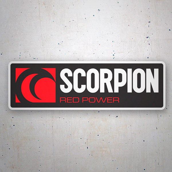 Pegatinas: Scorpion red power