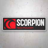 Pegatinas: Scorpion red power 3