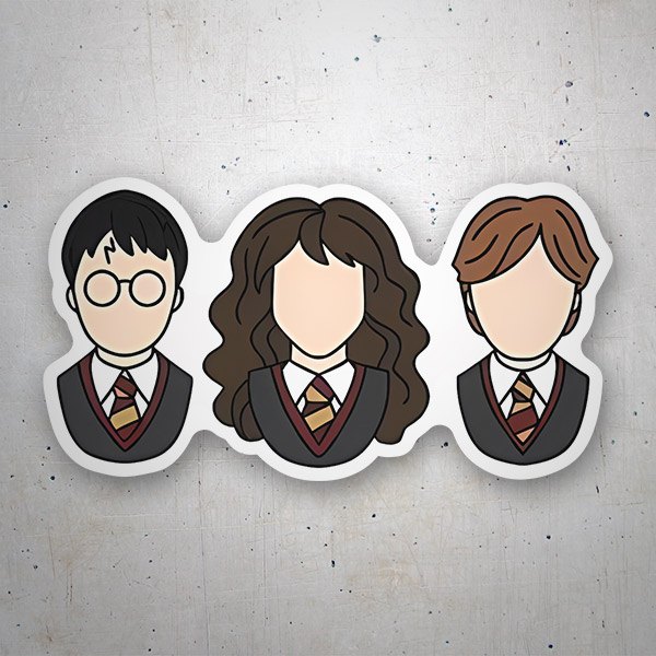 Pegatinas: Harry, Hermione y Ron