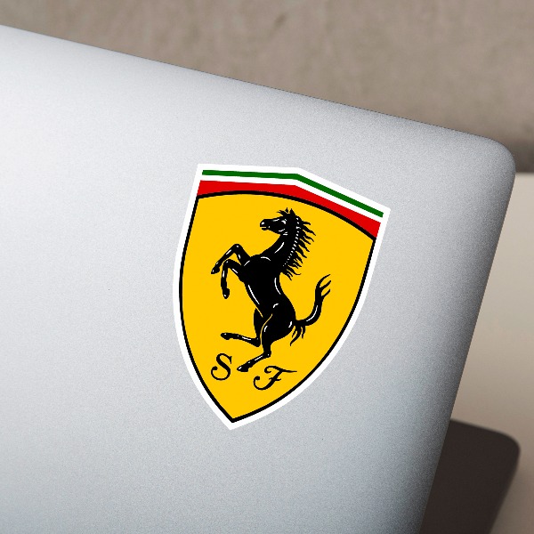 Pegatinas: Logo Ferrari en Colores Vibrantes