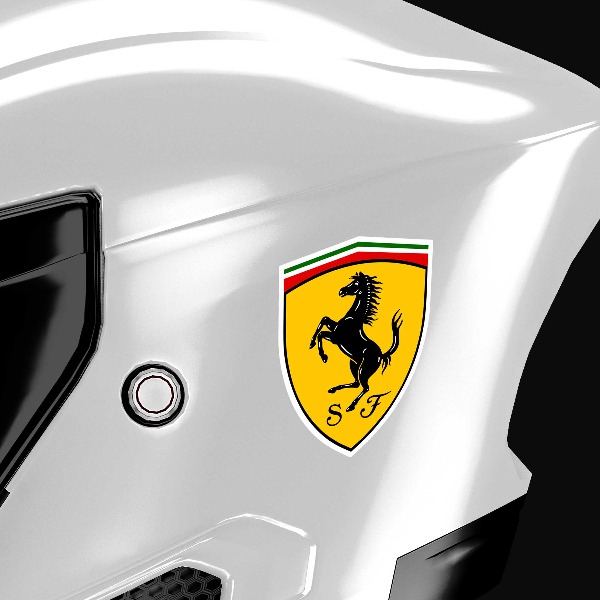 Pegatinas: Logo Ferrari en Colores Vibrantes