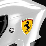Pegatinas: Logo Ferrari en Colores Vibrantes 6