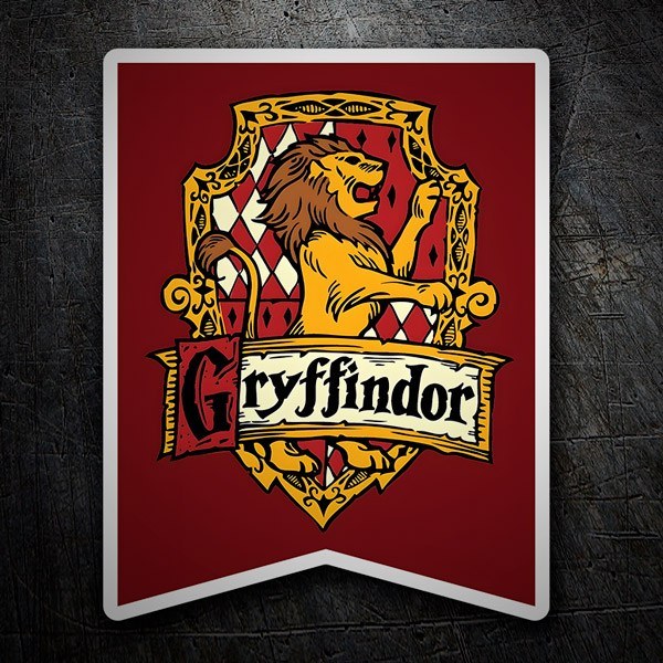 Pegatinas: Gryffindor Escudo Le&oacute;n
