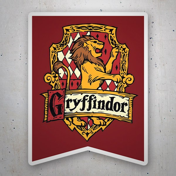 Pegatinas: Gryffindor Escudo Le&oacute;n
