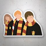 Pegatinas: Harry, Hermione y Ron en Hogwarts 3