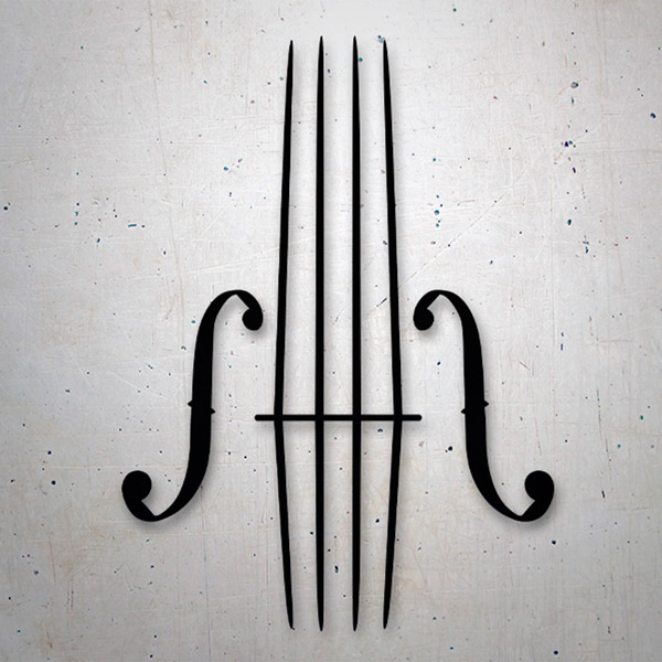 Pegatinas: Cuerdas de violín