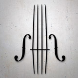 Pegatinas: Cuerdas de violín 2