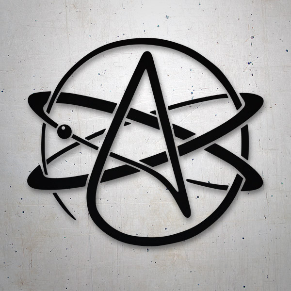 Pegatinas: Símbolo ateo