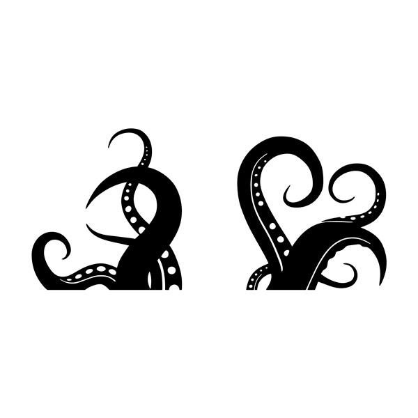 Pegatinas: Tentáculos de pulpo