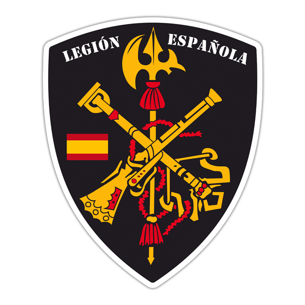 Pegatinas: Escudo Legión Española
