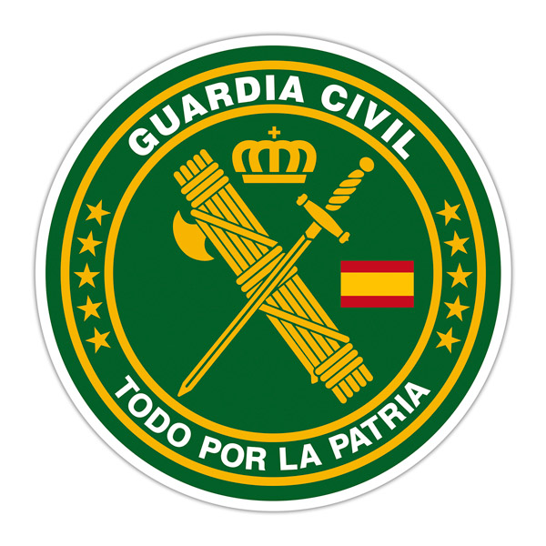 Pegatinas: Guardia Civil - Todo por la patria