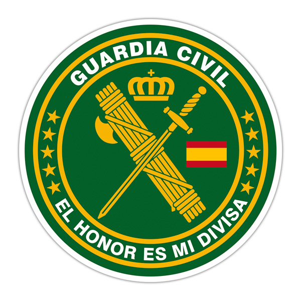 Pegatinas: Guardia Civil - El honor es mi divisa