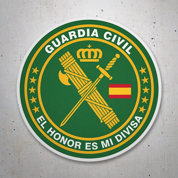 Pegatinas: Guardia Civil - El honor es mi divisa