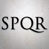 Pegatinas: SPQR senado y pueblo de Roma 2