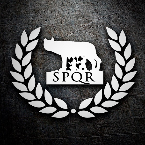 Pegatinas: SPQR loba Roma