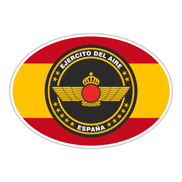 Pegatinas: Ejercito del aire y bandera de España