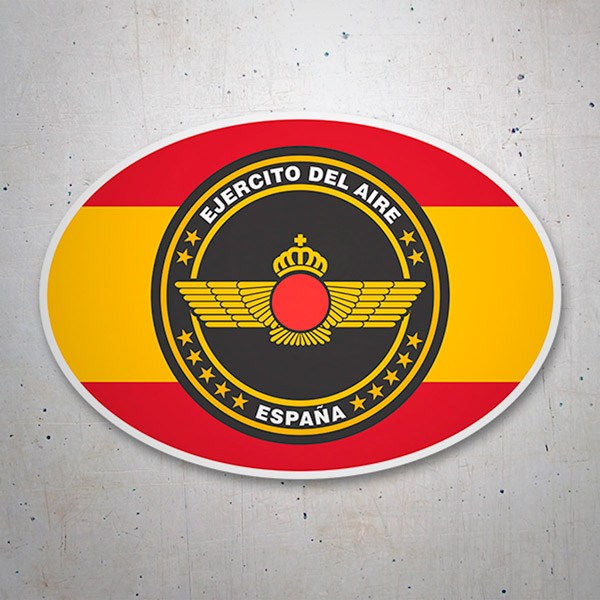 Pegatinas: Ejercito del aire y bandera de España