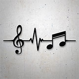 Pegatinas: Cardio Notas Musicales 2