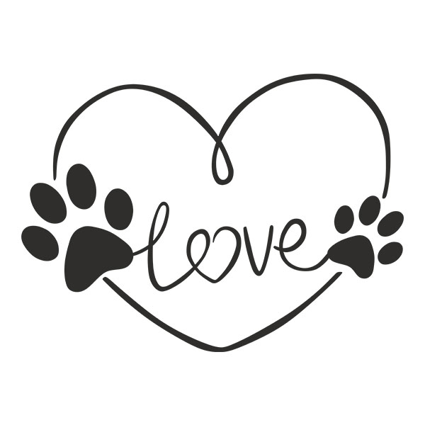 Pegatinas: Amor perruno - LOVE