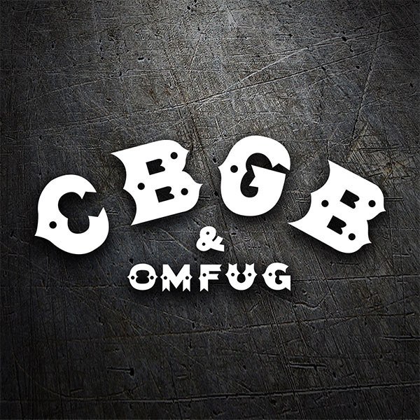 Pegatinas: CBGB & OMFUG Retro