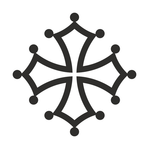 Pegatinas: Cruz de occitania