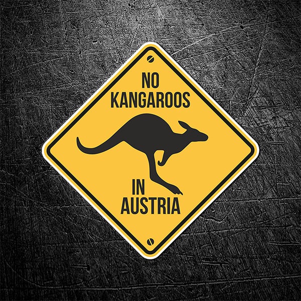 Pegatinas: No kangaroos in austria 1