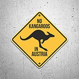 Pegatinas: No kangaroos in austria 3