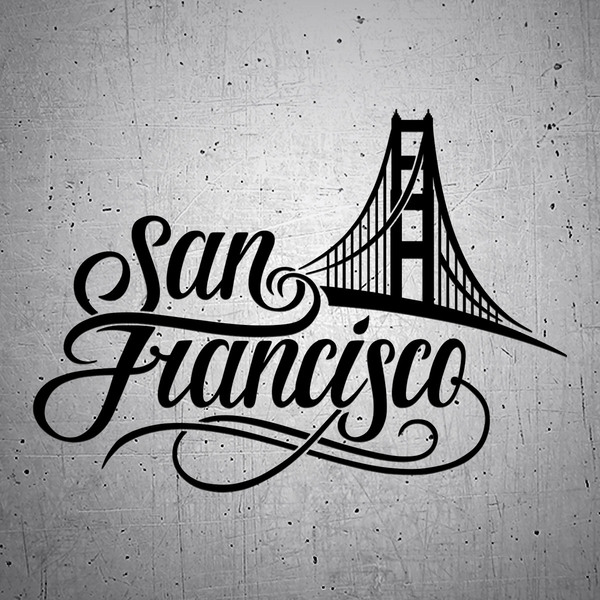 Pegatinas: San francisco Golden Gate 