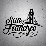 Pegatinas: San francisco Golden Gate  2